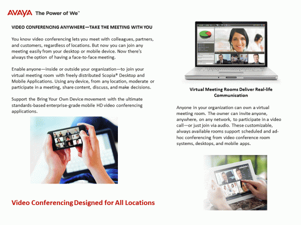 Avaya Scopia Video Conferencing